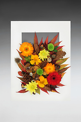 Image showing Autumn Harvest Festival Abstract Background Frame