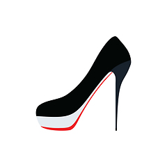 Image showing High heel shoe icon