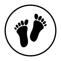 Image showing Foot Print Icon