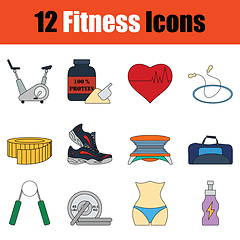 Image showing Fitness icon set