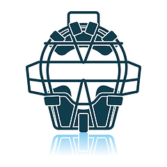 Image showing Baseball Face Protector Icon