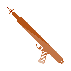 Image showing Icon Of Fishing Speargun