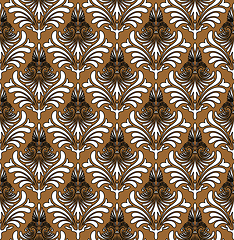 Image showing Damask Seamless Outline Pattern