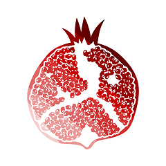 Image showing Icon Of Pomegranate