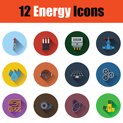 Image showing Energy icon set