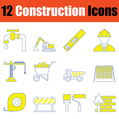 Image showing Construction icon set