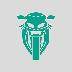 Image showing Motorcycle Icon Front View