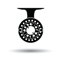 Image showing Icon of Fishing reel 