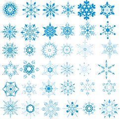 Image showing Christmas snowflakes