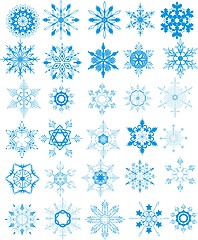 Image showing Christmas snowflakes