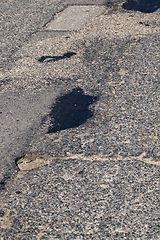 Image showing Asphalted on the road