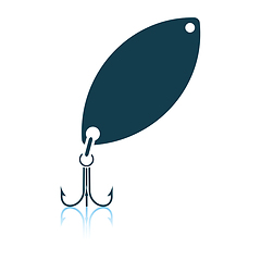 Image showing Icon of Fishing spoon