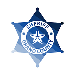 Image showing Sheriff Badge Icon