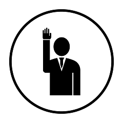 Image showing Voting Man Icon