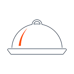 Image showing Icon Of Restaurant Cloche