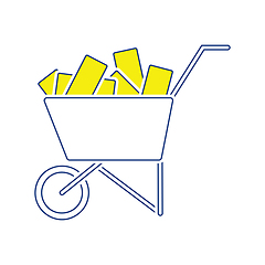 Image showing Icon of construction cart 