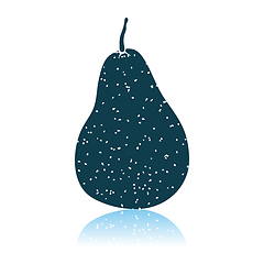 Image showing Pear Icon On Gray Background