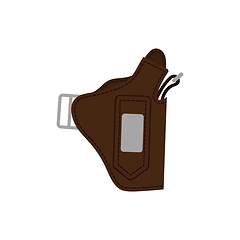 Image showing Police holster gun icon