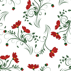 Image showing Seamless floral pattern