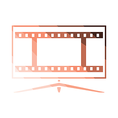 Image showing Cinema TV screen icon