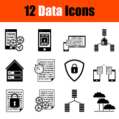 Image showing Data Icon Set