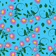 Image showing Seamless floral pattern