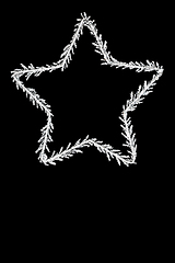 Image showing Christmas Star of Bethlehem Glitter Symbol Decoration