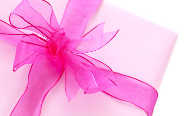 Image showing Pink gift box
