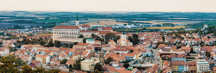 Image showing Mikulov city and castle, Czech Republic