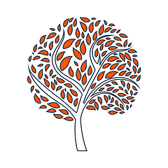 Image showing Ecological Tree With Leaves Icon