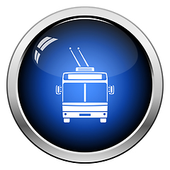 Image showing Trolleybus icon front view