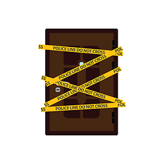 Image showing Crime scene door icon