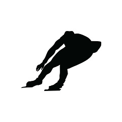 Image showing Skating man silhouette