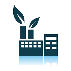 Image showing Ecological Industrial Plant Icon