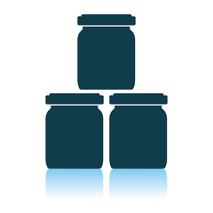 Image showing Baby Glass Jars Icon