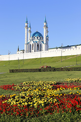 Image showing Beautiful view of the Kazan Kremlin with the Kul Sharif mosque