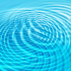 Image showing Abstract water background with circles ripples