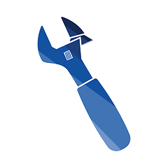 Image showing Adjustable wrench  icon