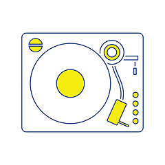 Image showing Vinyl player icon