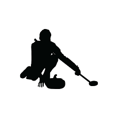 Image showing Curling silhouette