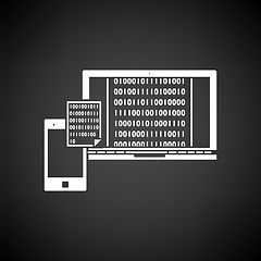 Image showing Exchanging Data Icon