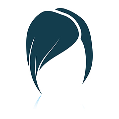 Image showing Lady\'s hairstyle icon