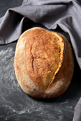 Image showing homemade craft bread on table