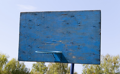 Image showing blue basketball shield