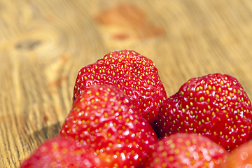 Image showing red ripe strawberry