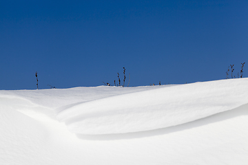 Image showing beautiful snowdrift