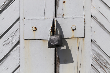 Image showing gray door