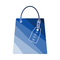 Image showing Shopping Bag With Sale Tag Icon