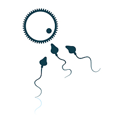 Image showing Sperm And Egg Cell Icon