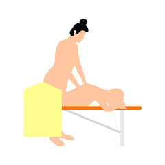 Image showing Woman Massage Icon